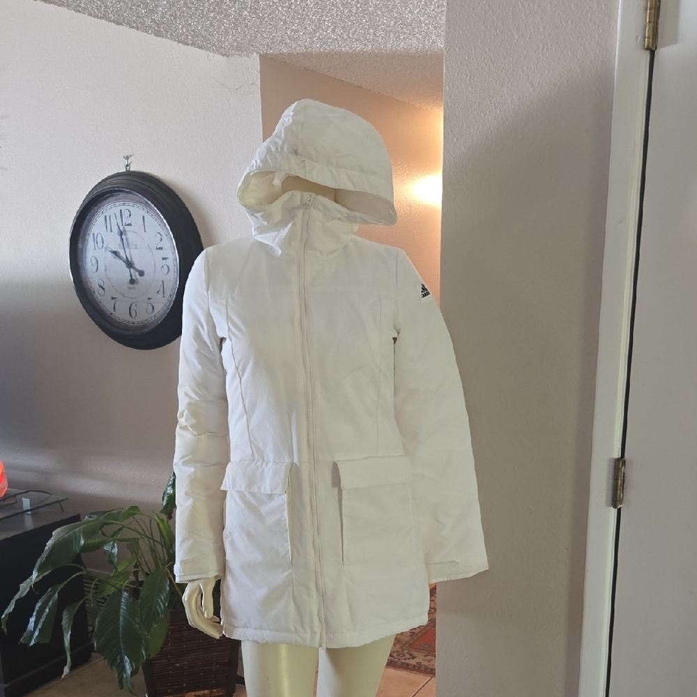 adidas White Puffer Jacket - Picture 10 of 11